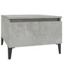 Voir la diapositive 2 : VIDAXL Table d'appoint Gris beton 50x46x35 cm Bois d'ingenierie