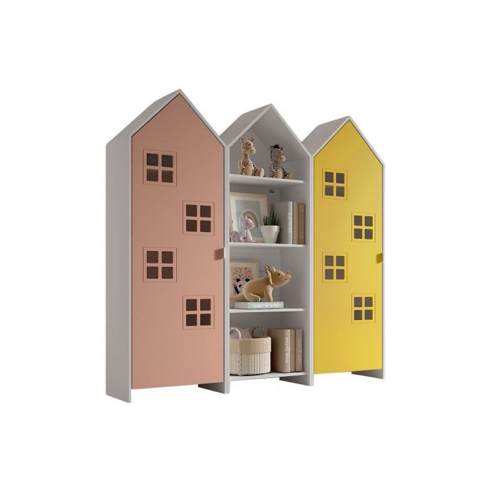 Vipack Combinaison D'armoires 3 Pièces Casami Bruges rose jaune