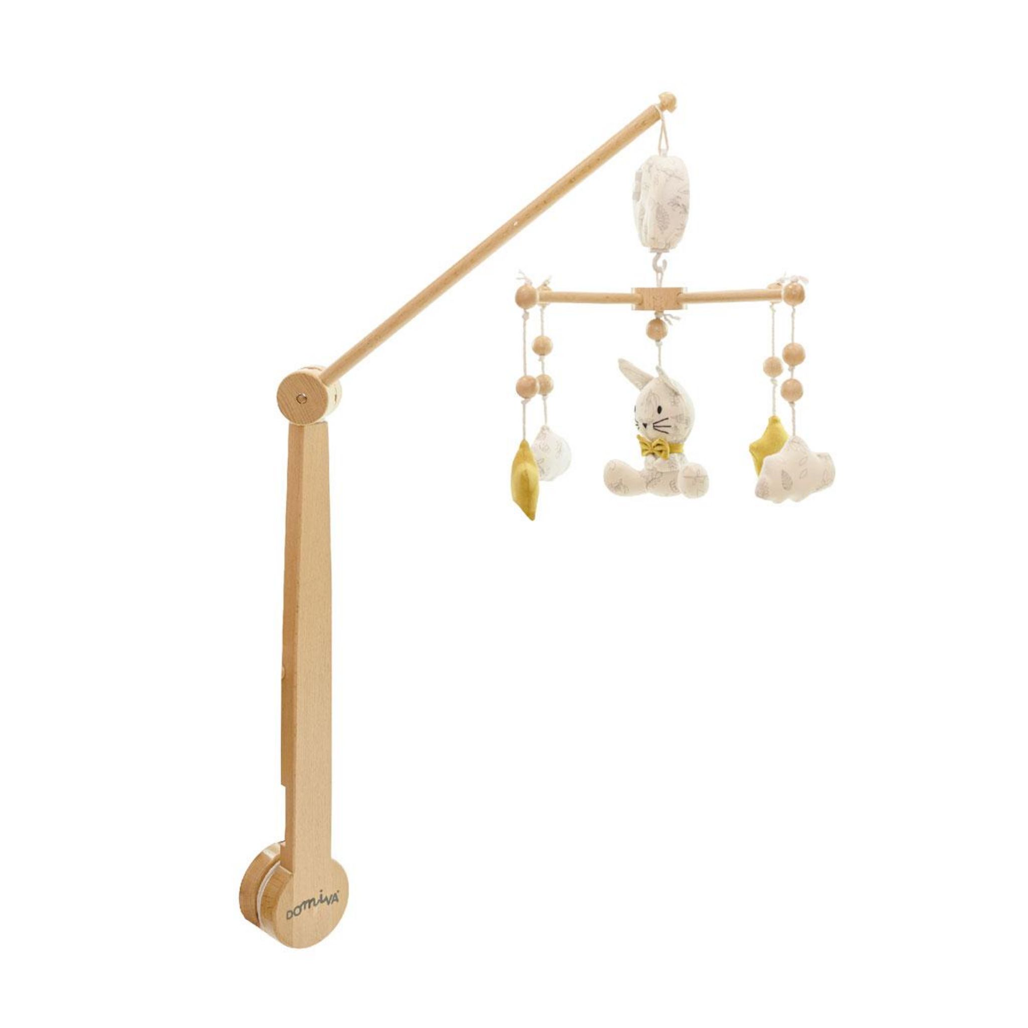 DOMIVA Mobile musical Leafy Bunny. Coloris disponibles : Bicolore