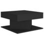 Voir la diapositive 2 : VIDAXL Table basse Noir 57x57x30 cm Bois d'ingenierie