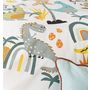 Voir la diapositive 5 : COTE DECO Parure housse de couette enfant coton 57 fils JURASSIK