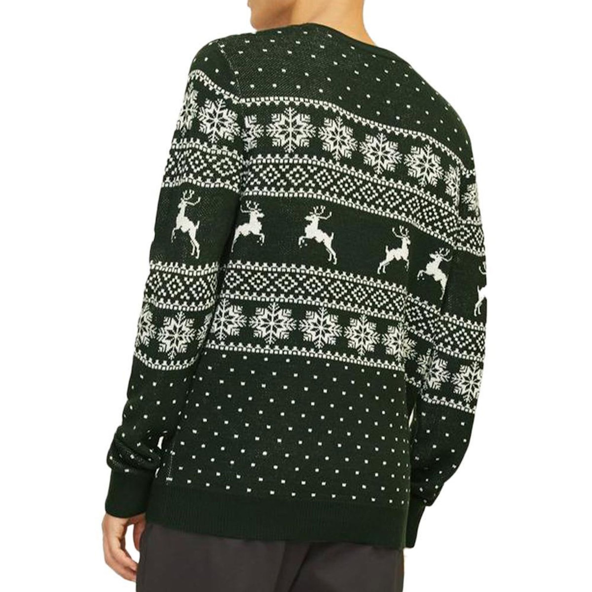 Jack & Jones Pull de Noel Vert Homme Jack & Jones Xmas Gabriel