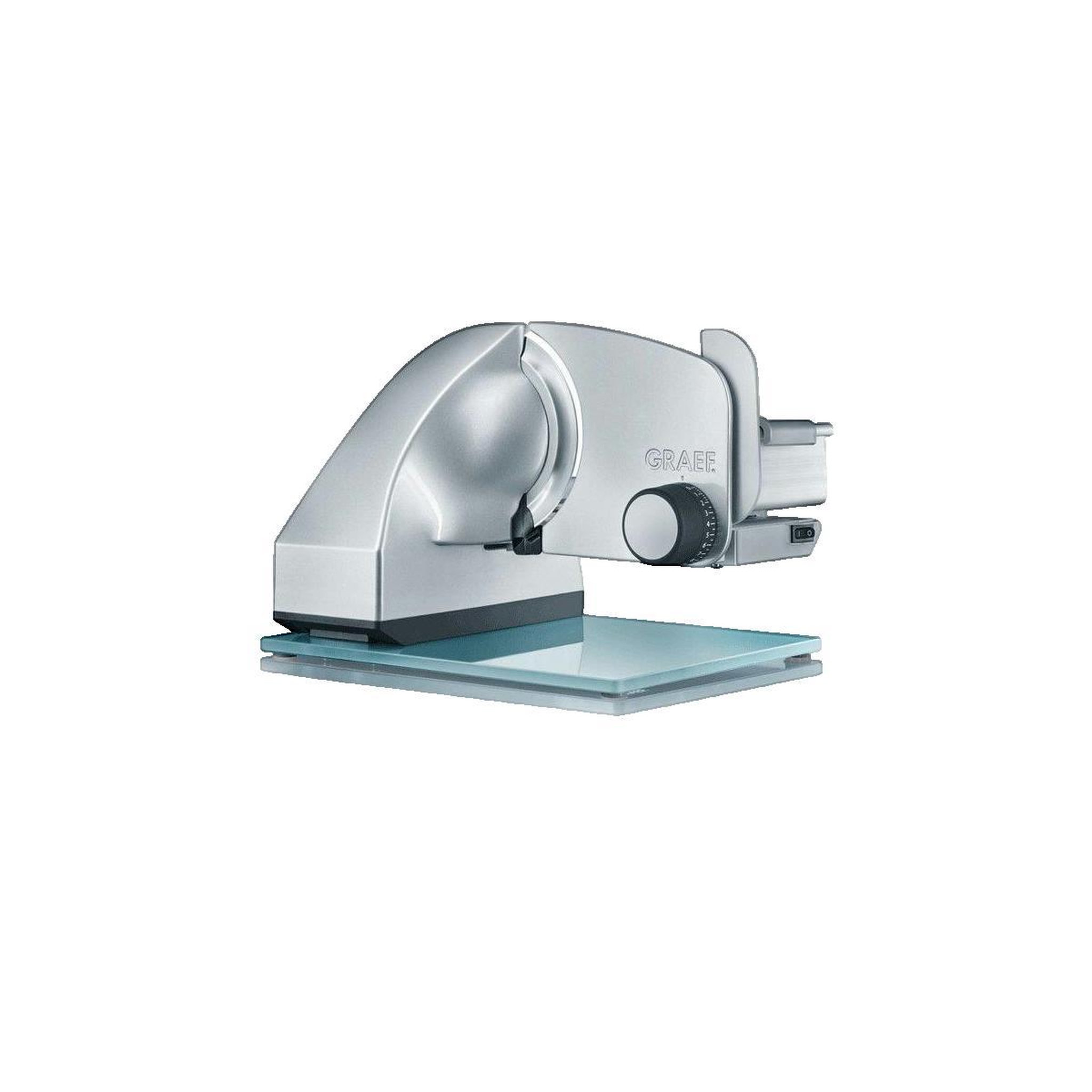 graef Trancheuse électrique Graef Master M 80 avec plateau en verre et lame inox 17 cm