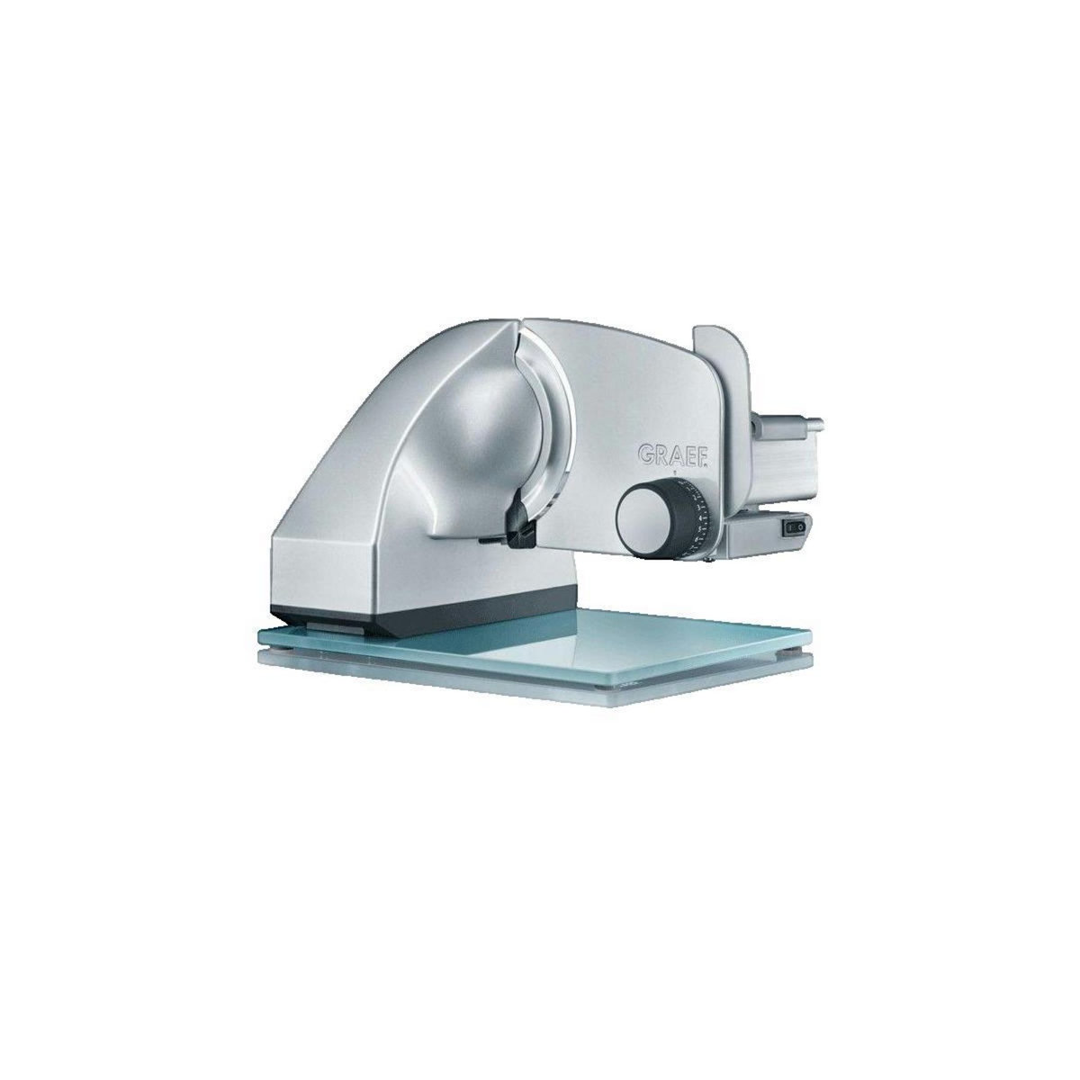 graef Trancheuse électrique Graef Master M 80 avec plateau en verre et lame inox 17 cm