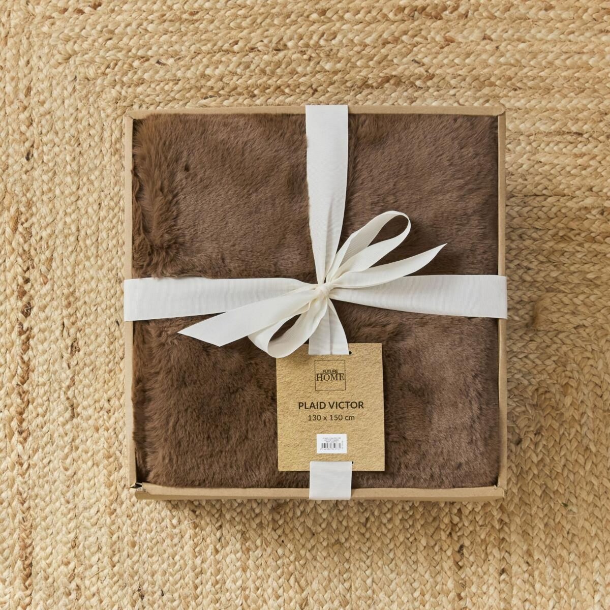 FUTURE HOME Plaid fausse fourrure 130x150 cm