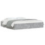 Voir la diapositive 2 : VIDAXL Cadre de lit avec tiroirs sans matelas gris beton 200x200 cm