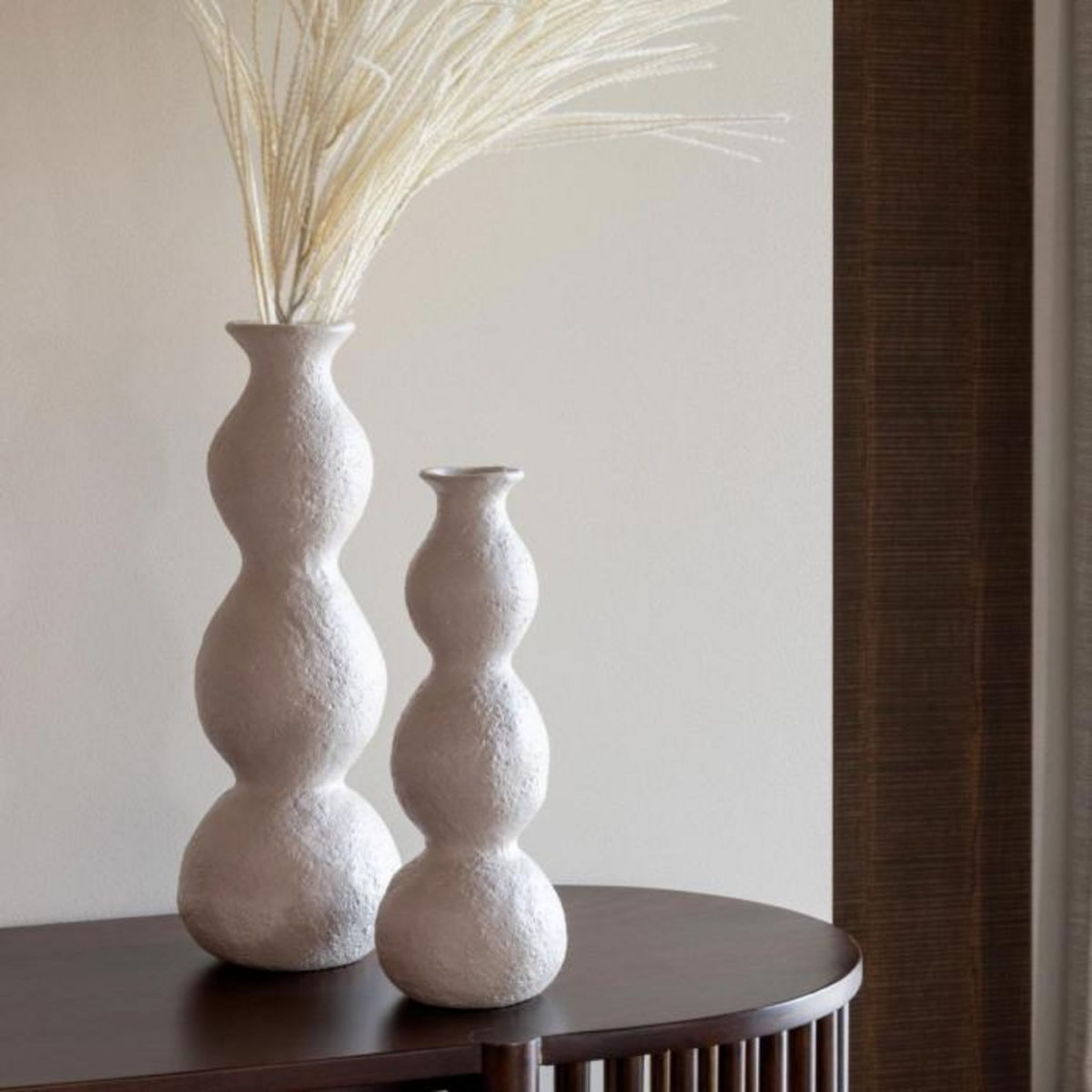 Paris Prix Vase Chandelier en Céramique  Olina  37cm Crème