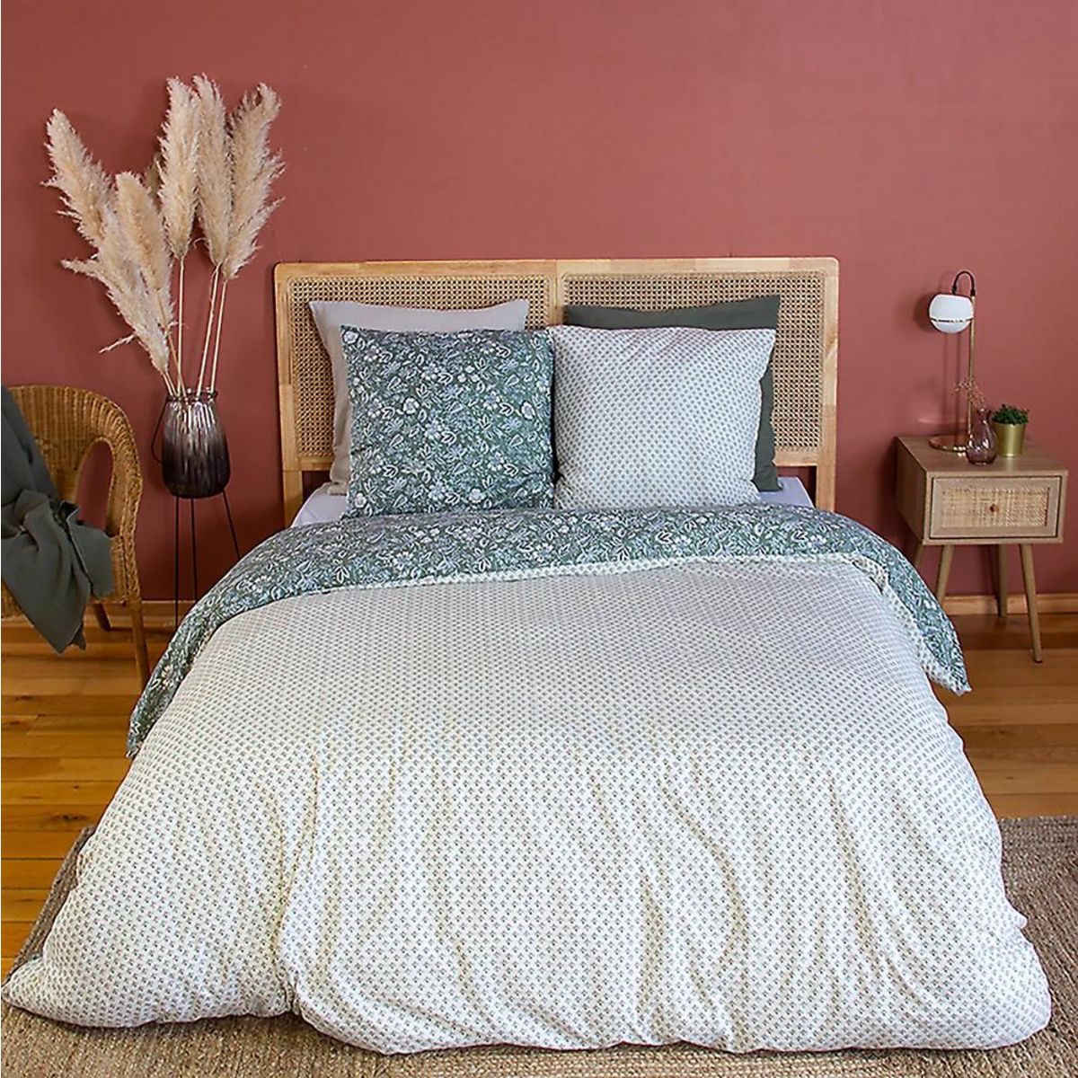 Home collection Parure de couette 3 pcs 100% microfibre, indily