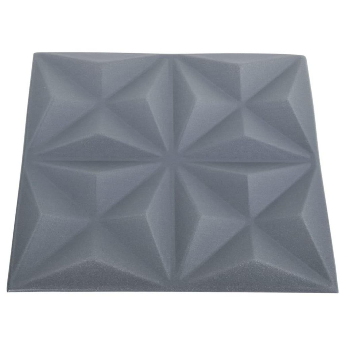 VIDAXL Panneaux muraux 3D 12 pcs 50x50 cm gris origami 3 m²