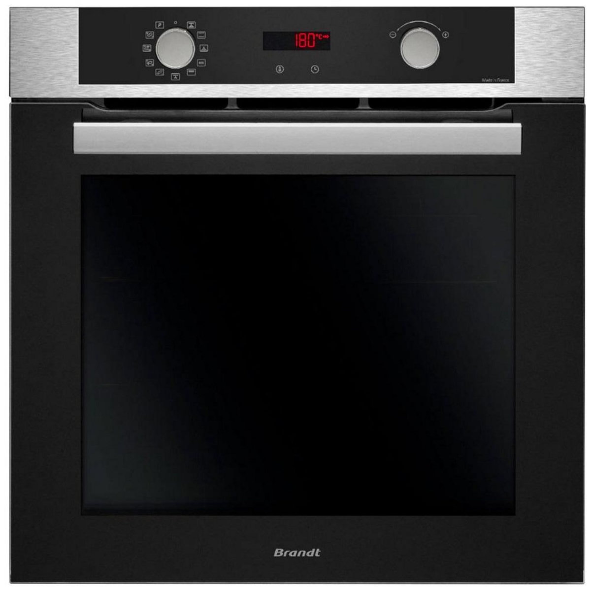 BRANDT Four intégrable multifonction 67l 60cm pyrolyse inox - BOP2112X