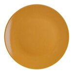 SECRET DE GOURMET Lot de 6 Assiettes Plates  Colorama  26cm Jaune