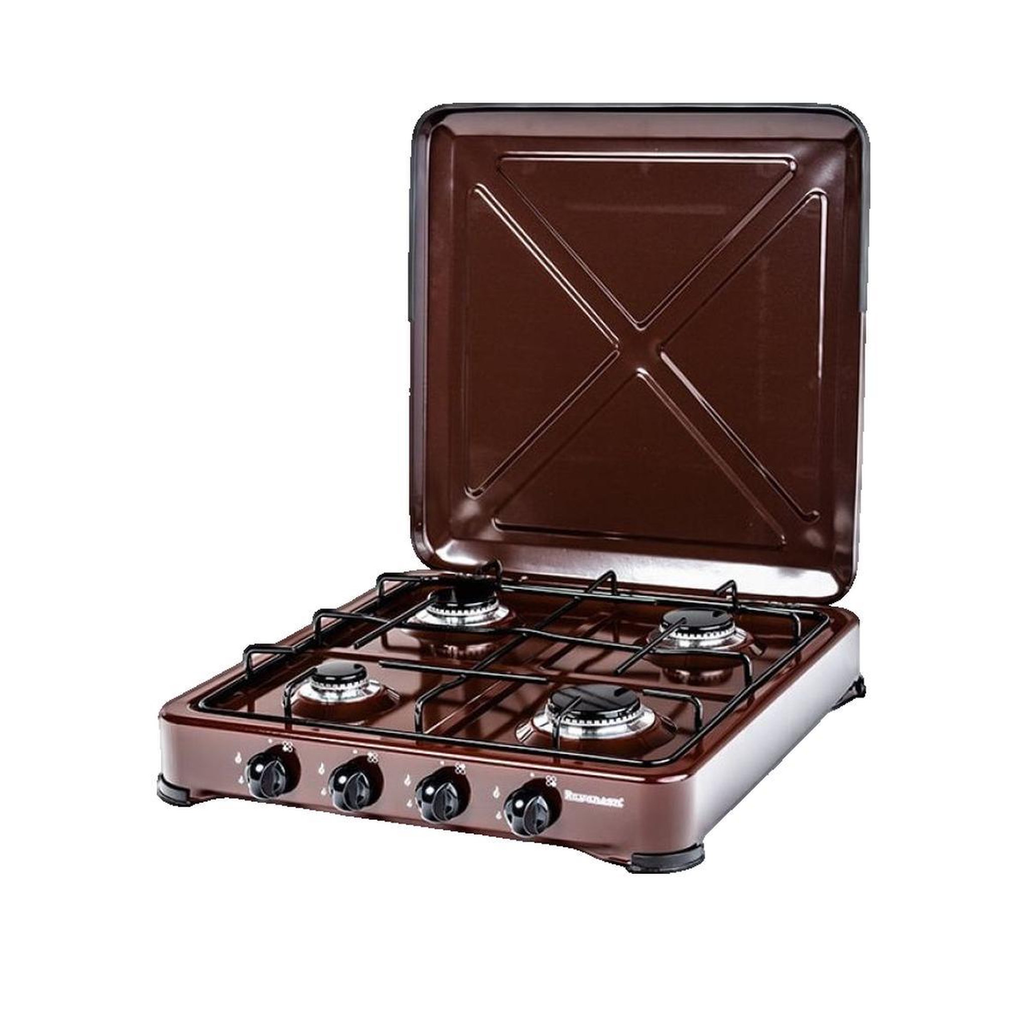 Voir la diapositive 3 : VANS cuisinière à gaz k-04br 4 foyers bronze