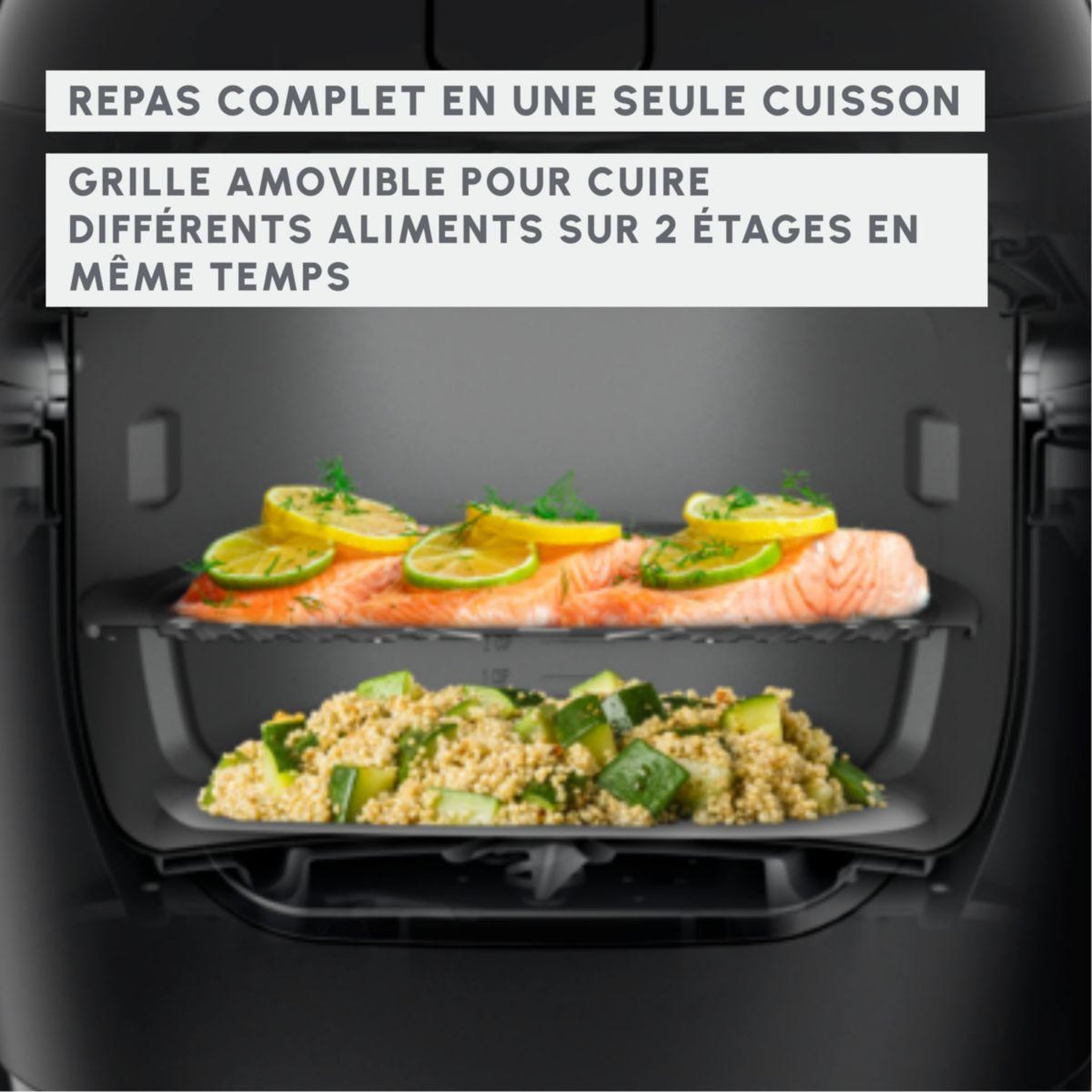 Voir la diapositive 5 : MOULINEX Cuiseur MZ7311F0 blanc Mulitcook cuiseur et Airfryer 6 L, 12 modes de cuisson