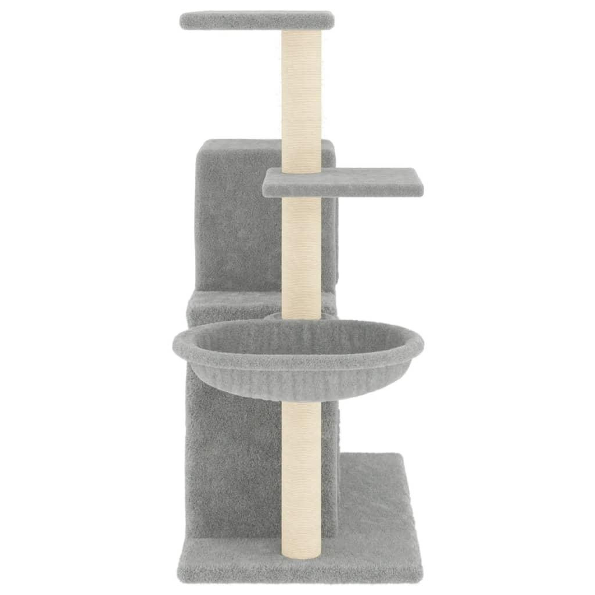 Voir la diapositive 4 : VIDAXL Arbre a chat avec griffoirs en sisal Gris clair 83 cm