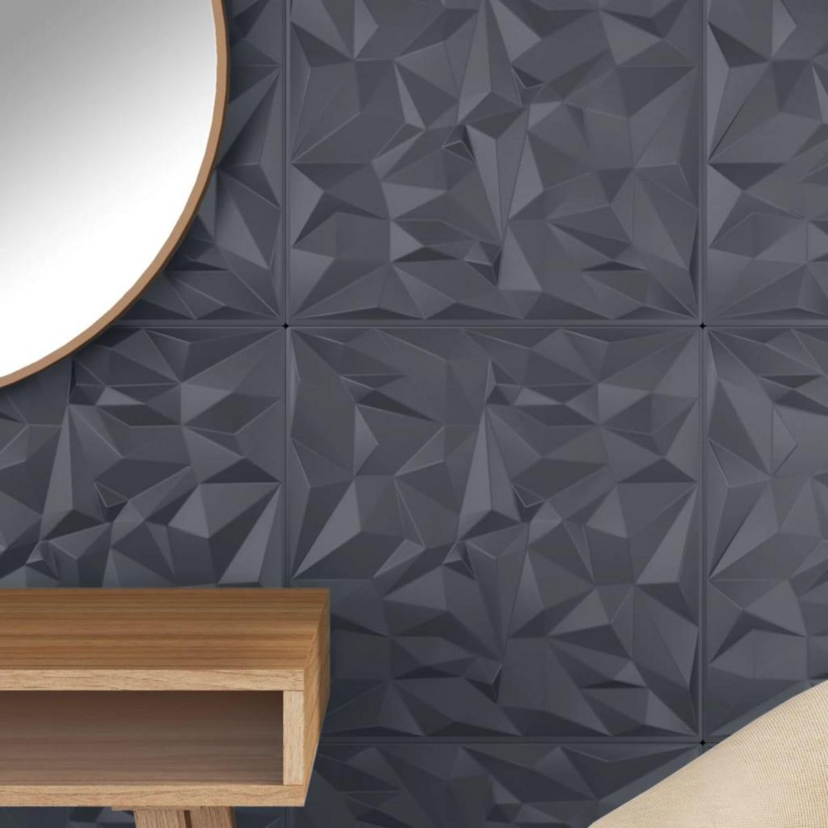 VIDAXL Panneaux muraux 24 pcs gris 50x50 cm XPS 6 m² amethyste