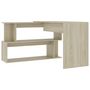 Voir la diapositive 5 : VIDAXL Bureau d'angle Chene sonoma 200x50x76 cm Bois d'ingenierie