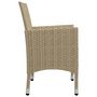 Voir la diapositive 5 : VIDAXL Ensemble a manger de jardin 5 pcs Beige