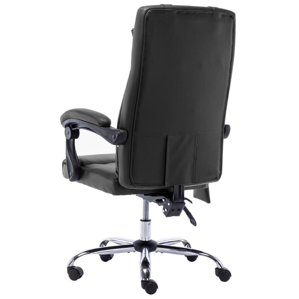 VIDAXL Chaise de bureau de massage Noir Similicuir