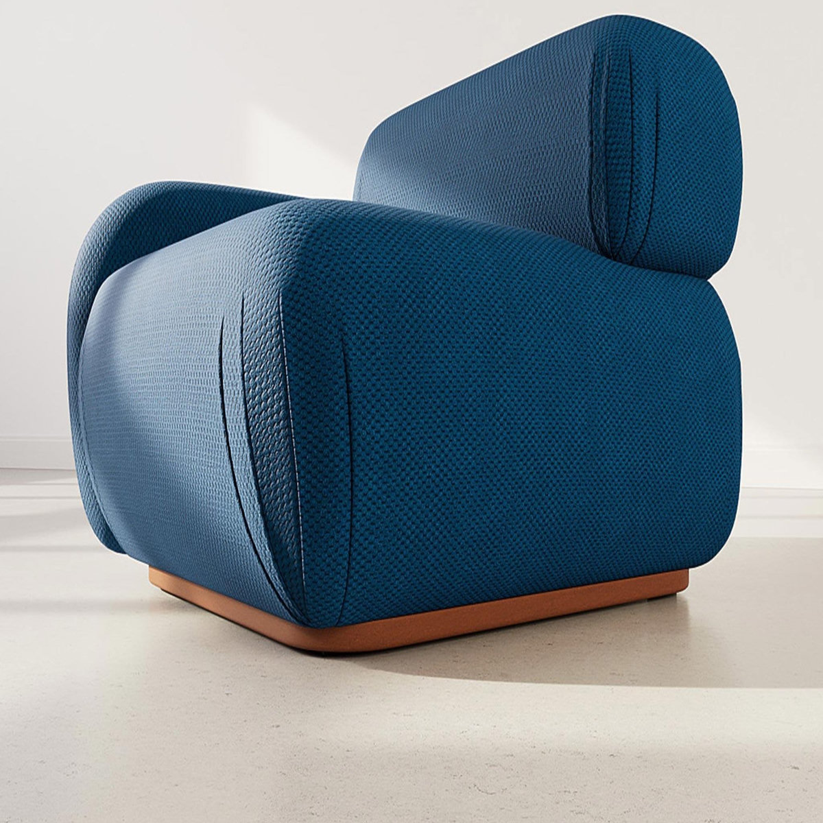 LISA DESIGN Penelope - module d'assise gauche en velours texturé