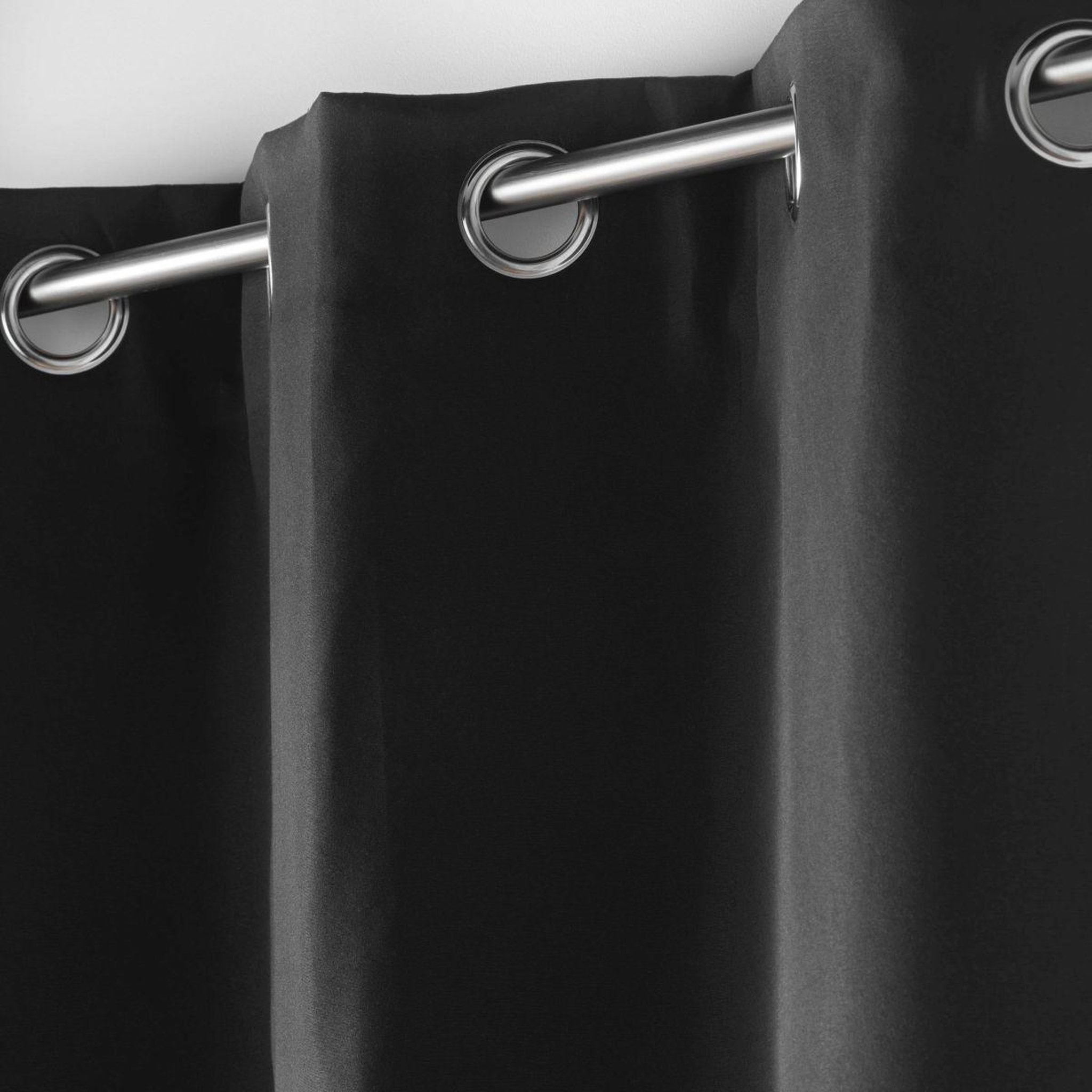 Voir la diapositive 3 : Douceur d'Intérieur Rideau isolant thermique  micropolar  135x180cm noir