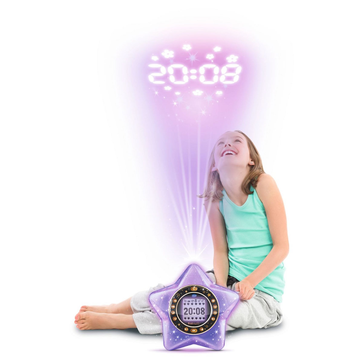 VTECH Réveil Kidimagic Starlight Violet