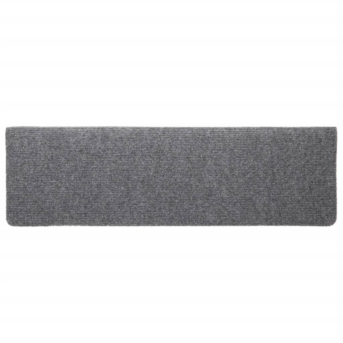 VIDAXL Tapis de marches d'escalier 5 pcs Gris 65x21x4 cm Aiguillete