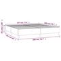 Voir la diapositive 6 : VIDAXL Cadre de lit sans matelas gris clair 200x200 cm tissu