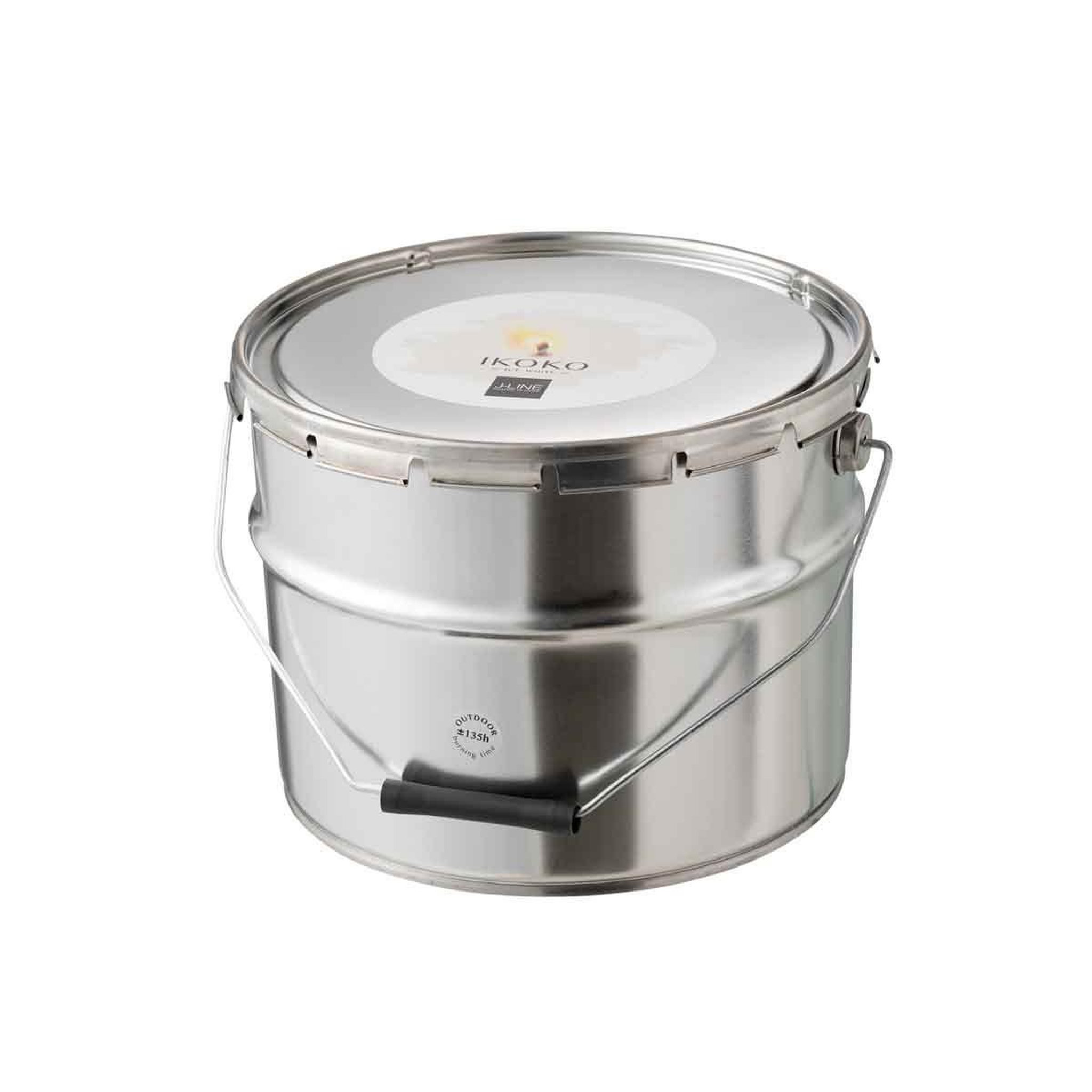 Voir la diapositive 2 : J-LINE Bougie parfumée  ikoko citronnelle  28cm blanc