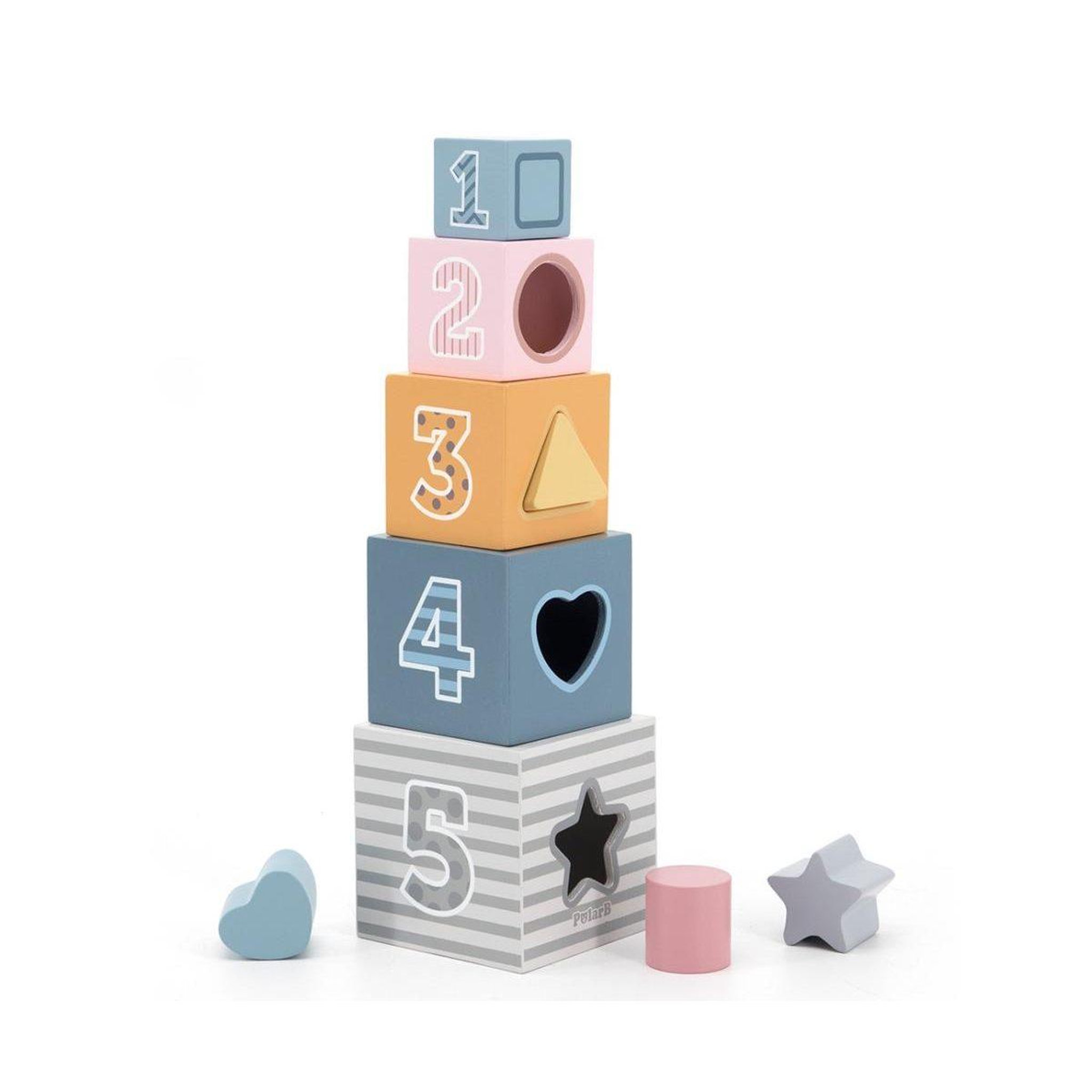 VIGA Pyramide d'éveil  44016 polarb - gobelets à empiler et trieur