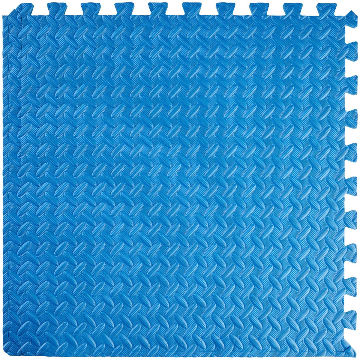 tectake Ensemble de 24 dalles carrées souples et antidérapantes bleu Set de 24