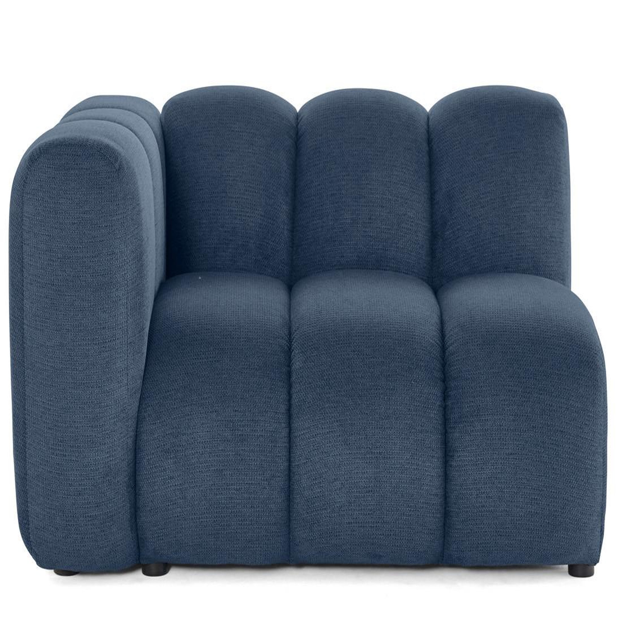 Voir la diapositive 4 : BEST MOBILIER Debbie - module d'assise gauche en tissu texturé