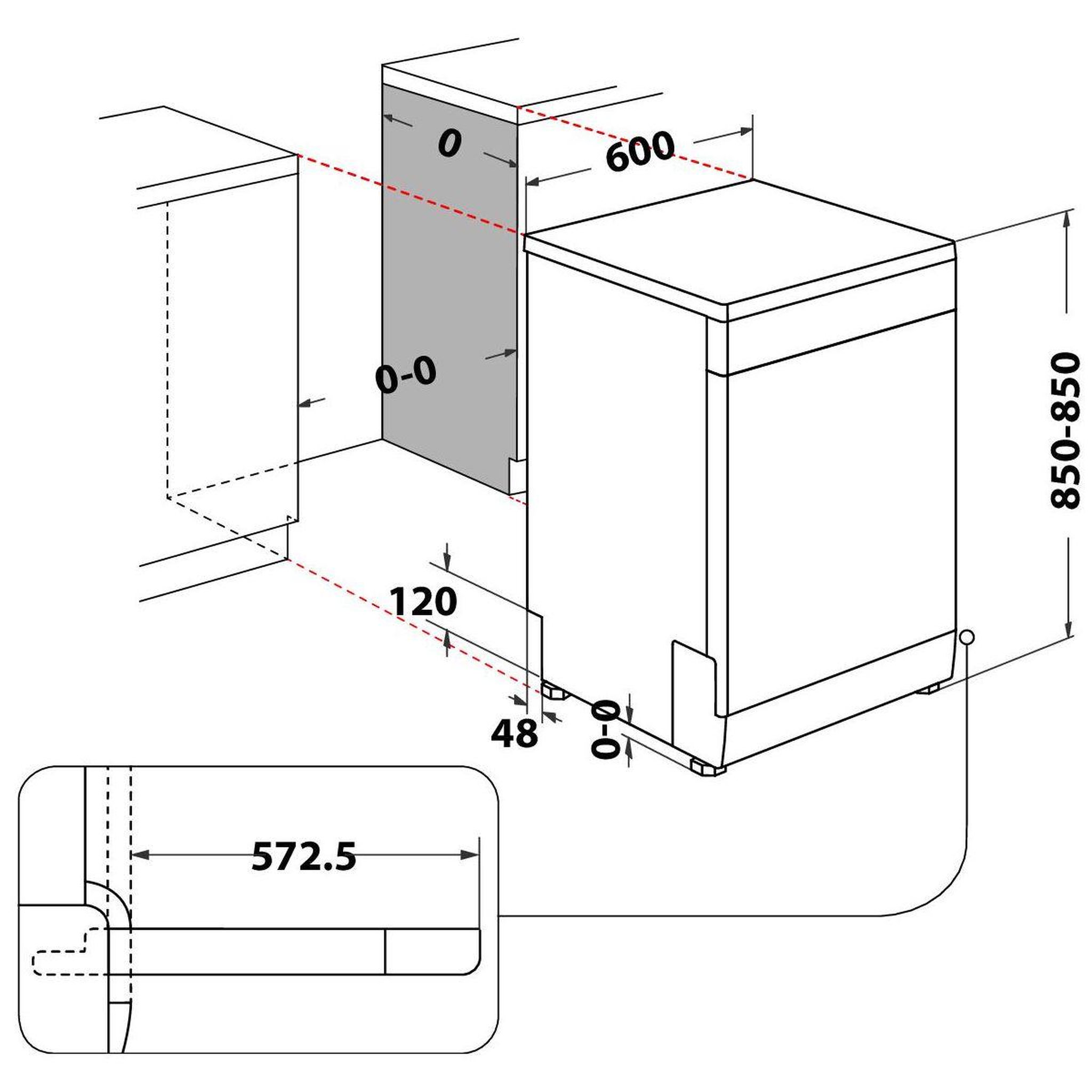 Voir la diapositive 5 : Indesit Lave vaisselle 60 cm I0FD561W