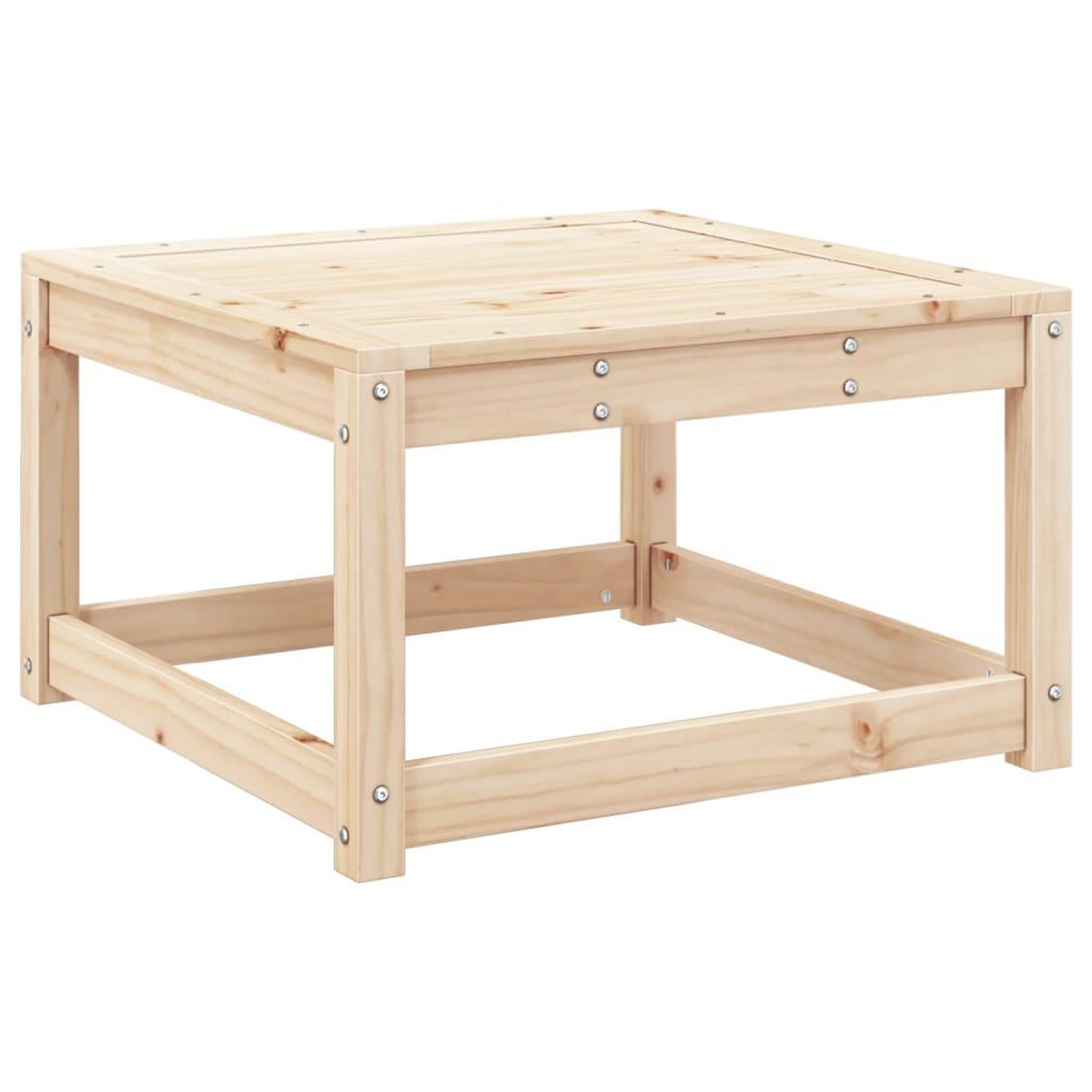 Voir la diapositive 4 : VIDAXL Repose-pied de jardin avec coussins bois de pin massif