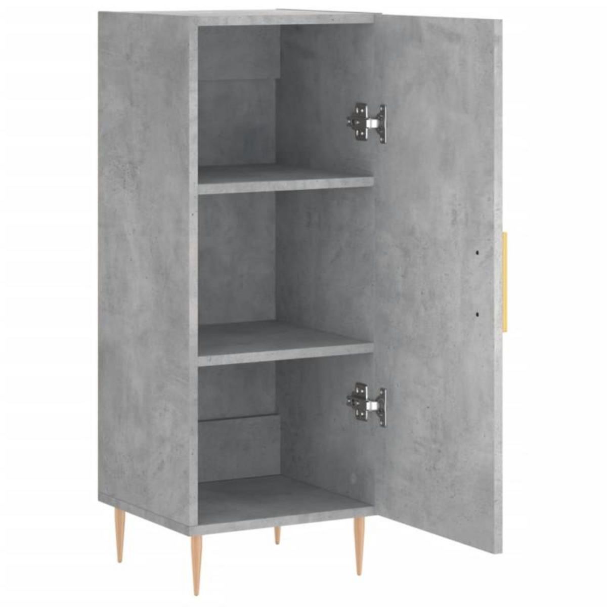 VIDAXL Buffet Gris béton 34,5x34x90 cm Bois d ingénierie