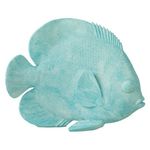 Paris Prix Statuette Déco Poisson  Plat  29cm Bleu Azur