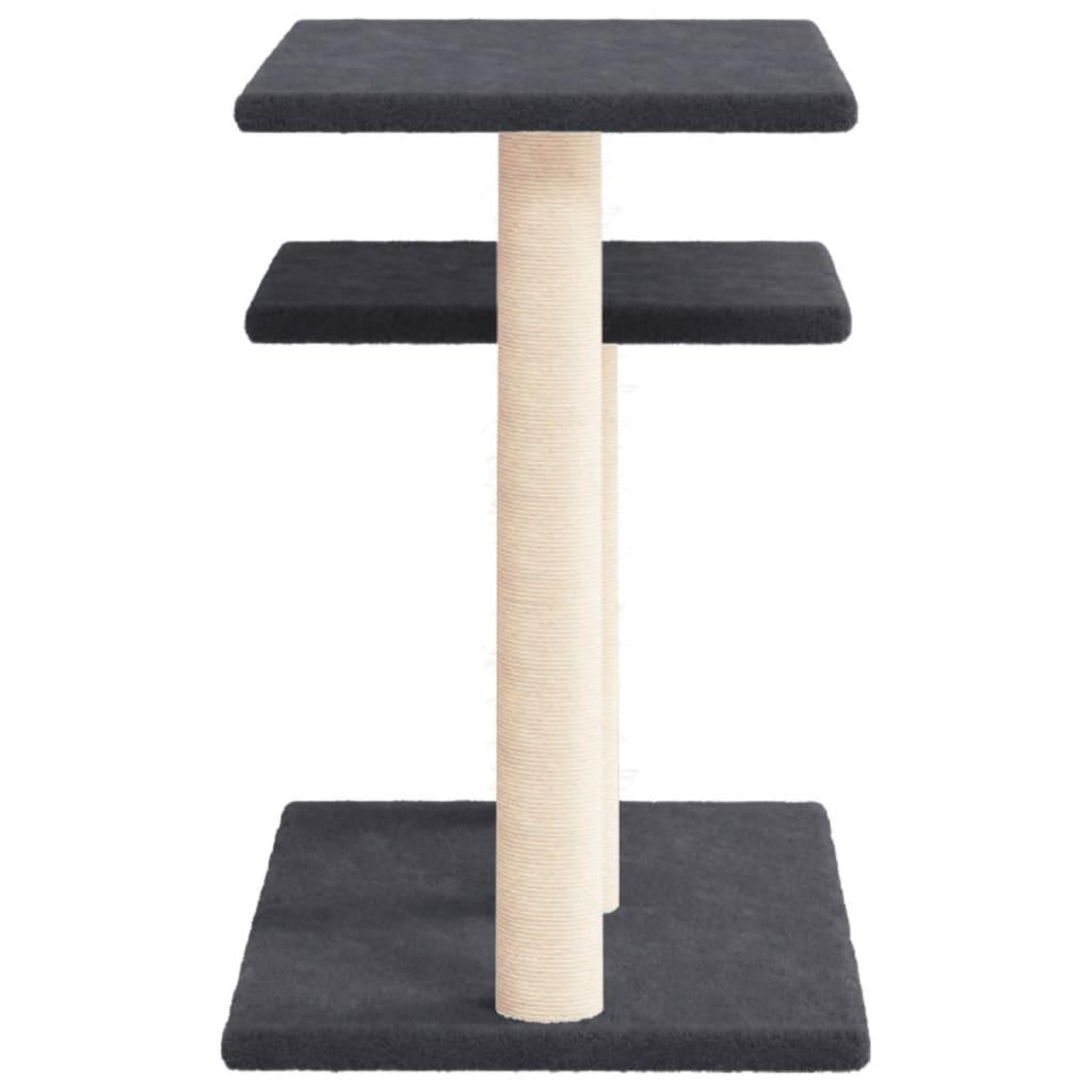 Voir la diapositive 4 : VIDAXL Arbres a chat avec plates-formes gris fonce 62,5 cm