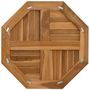Voir la diapositive 5 : VIDAXL Dessus de table 60x60x2,5 cm octogonal bois de teck massif