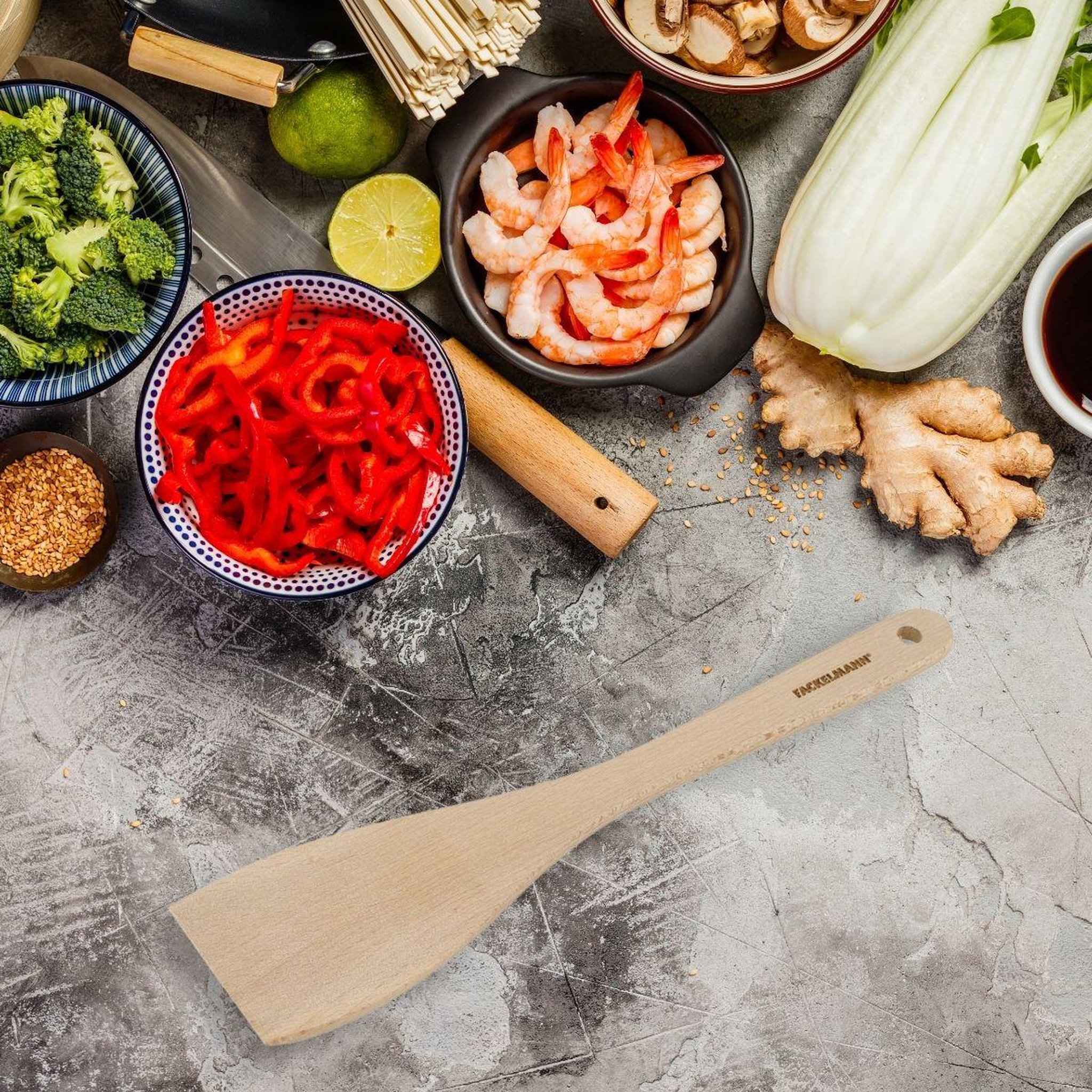 Voir la diapositive 2 : Fackelmann Spatule de cuisine 30 cm fackelmann