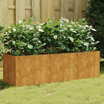 VIDAXL Lit sureleve de jardin 120x40x40 cm acier corten