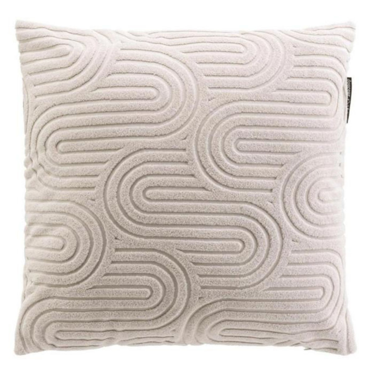 Paris Prix Coussin Déco en Velours  Pila  45x45cm Beige