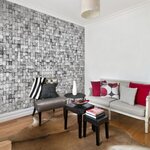 Paris Prix Papier Peint  Gray Background  50x1000cm