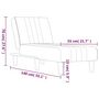 Voir la diapositive 6 : VIDAXL Chaise longue gris fonce tissu