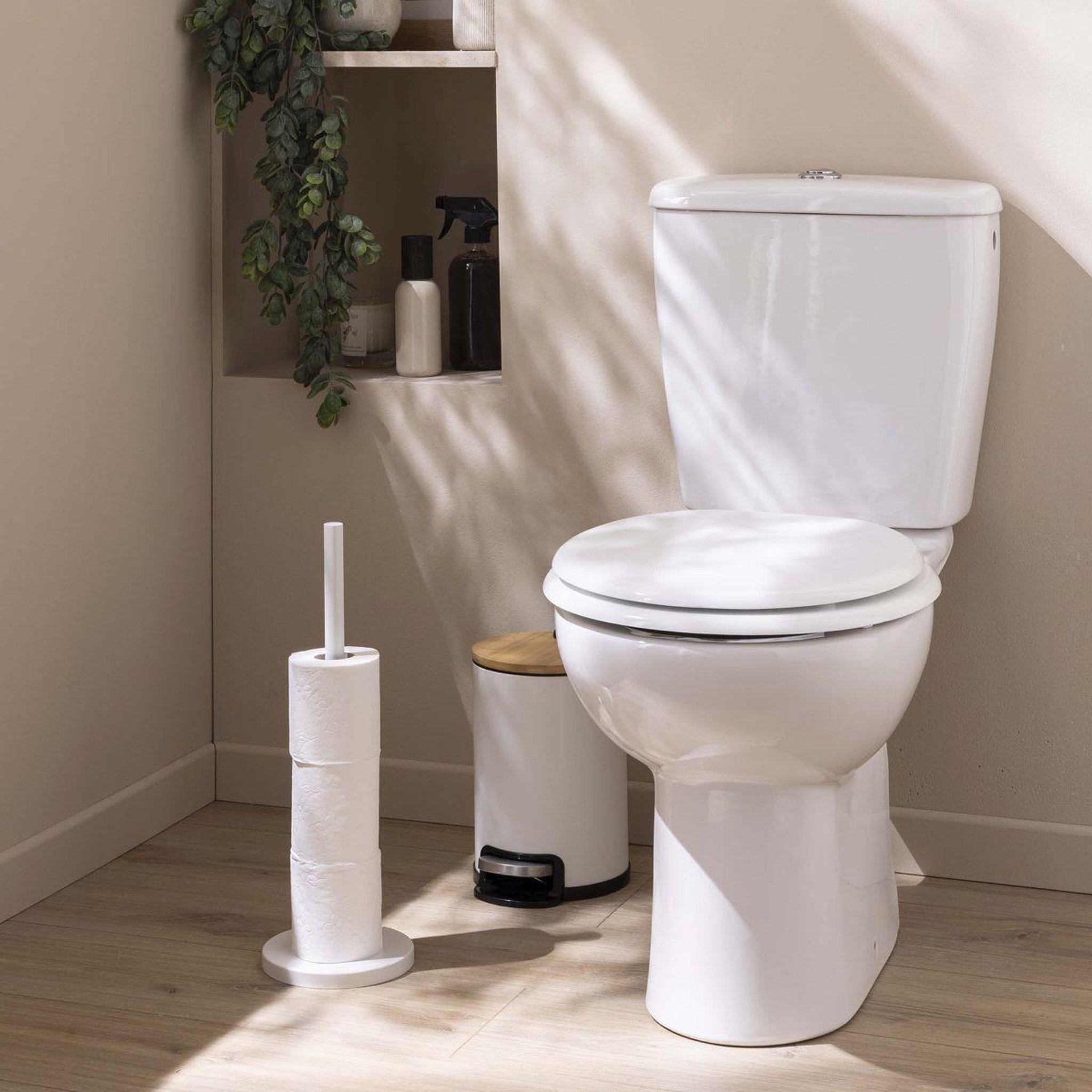 Voir la diapositive 3 : Douceur d'Intérieur Réserve papier wc  filano  43cm blanc