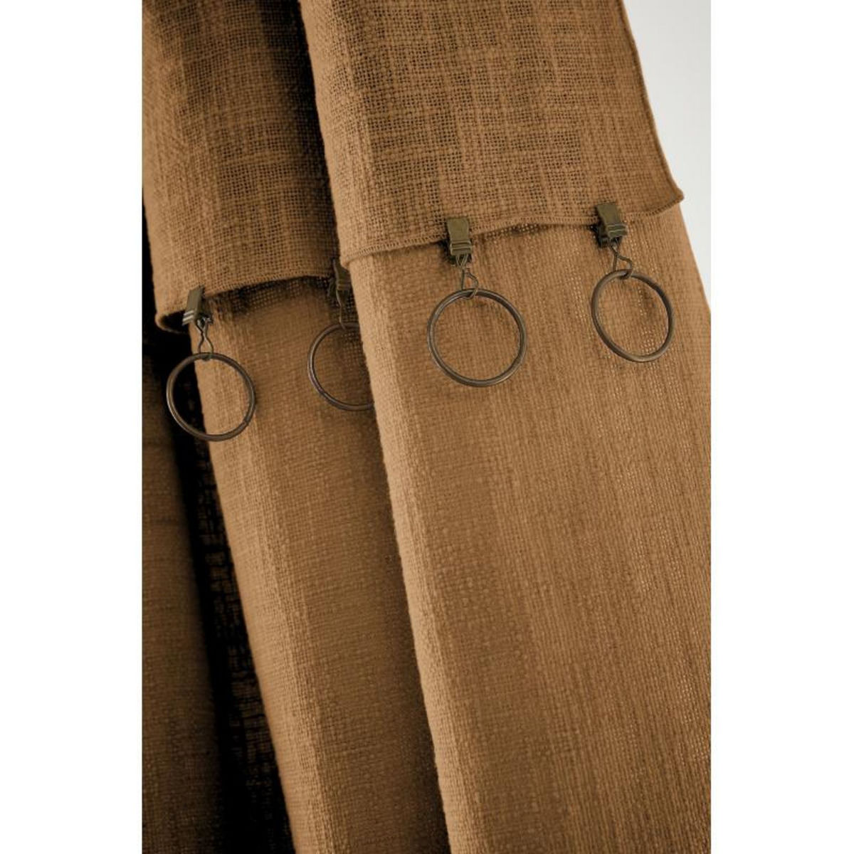 L EFFET PAPILLON Rideau ajustable + 8 anneaux pince  Sixtine  140 x 270 cm -  - 1 Panneau ajustable 140 x 270 cm