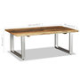 Voir la diapositive 6 : VIDAXL Table basse Bois de recuperation massif 100x60x38 cm