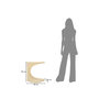 Voir la diapositive 6 : Paris Prix Table d'Appoint Design  Ibiza  52cm Blanc
