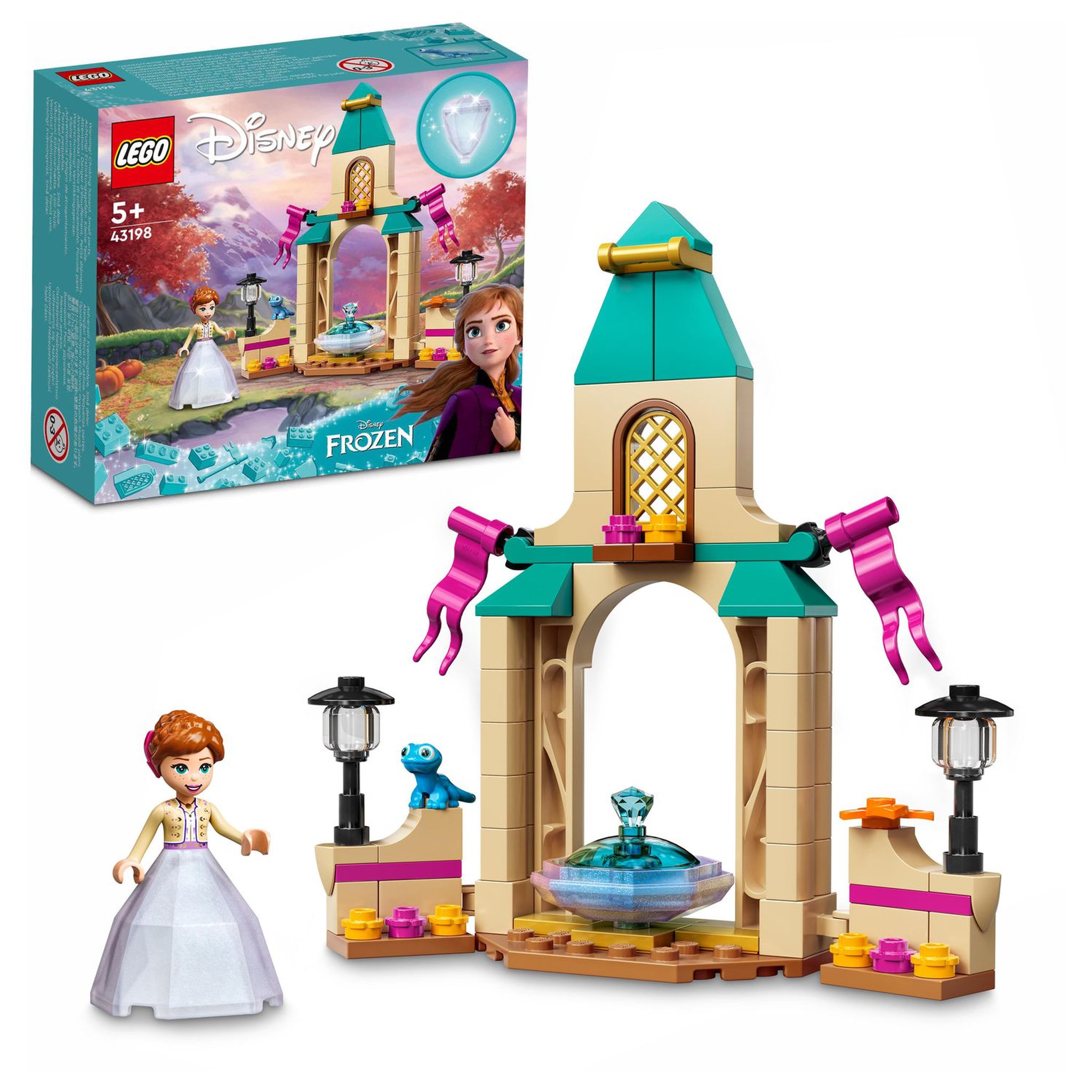 Voir la diapositive 2 : LEGO Disney 43198 - La cour du château d'Anna 