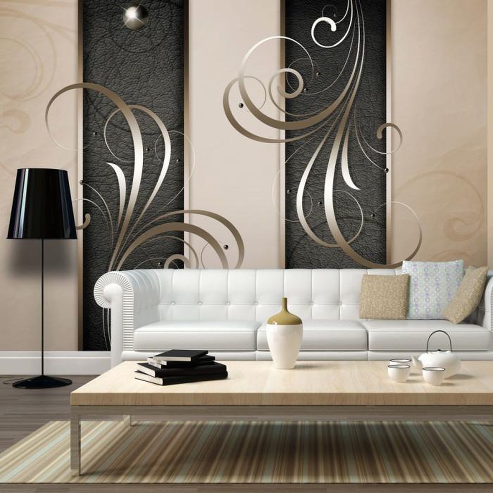 Paris Prix Papier Peint  Duo Romantique. Coloris disponibles : Multicolore
