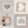 Voir la diapositive 3 : Paris Prix Nappe Ronde Toile Cirée  Cosy Coeur  160cm Gris