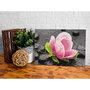 Voir la diapositive 2 : Paris Prix Tableau à Peindre Soi-Même  Pink Flower & Stones  40x60cm